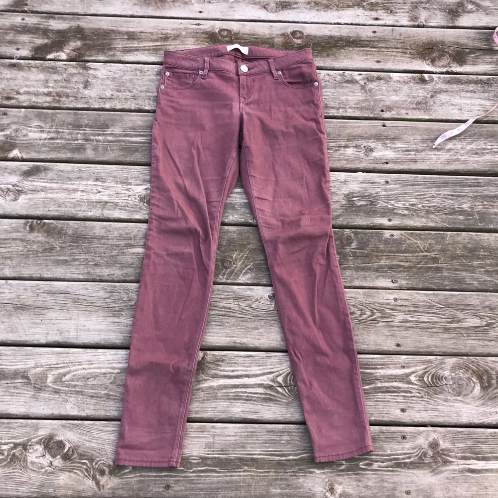 Express Mauve Super Skinnies - Picture 3 of 6